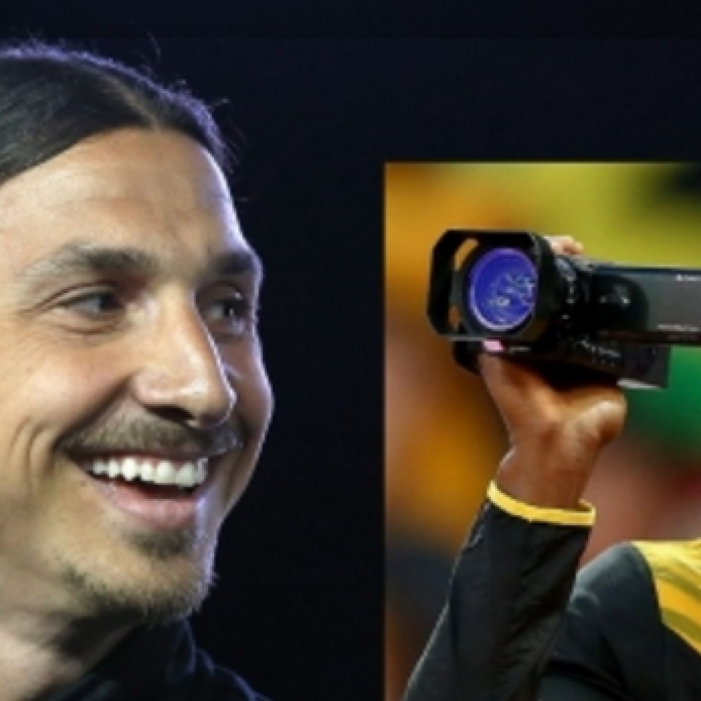 Usain Bolt tells Zlatan 'I'll be watching you'