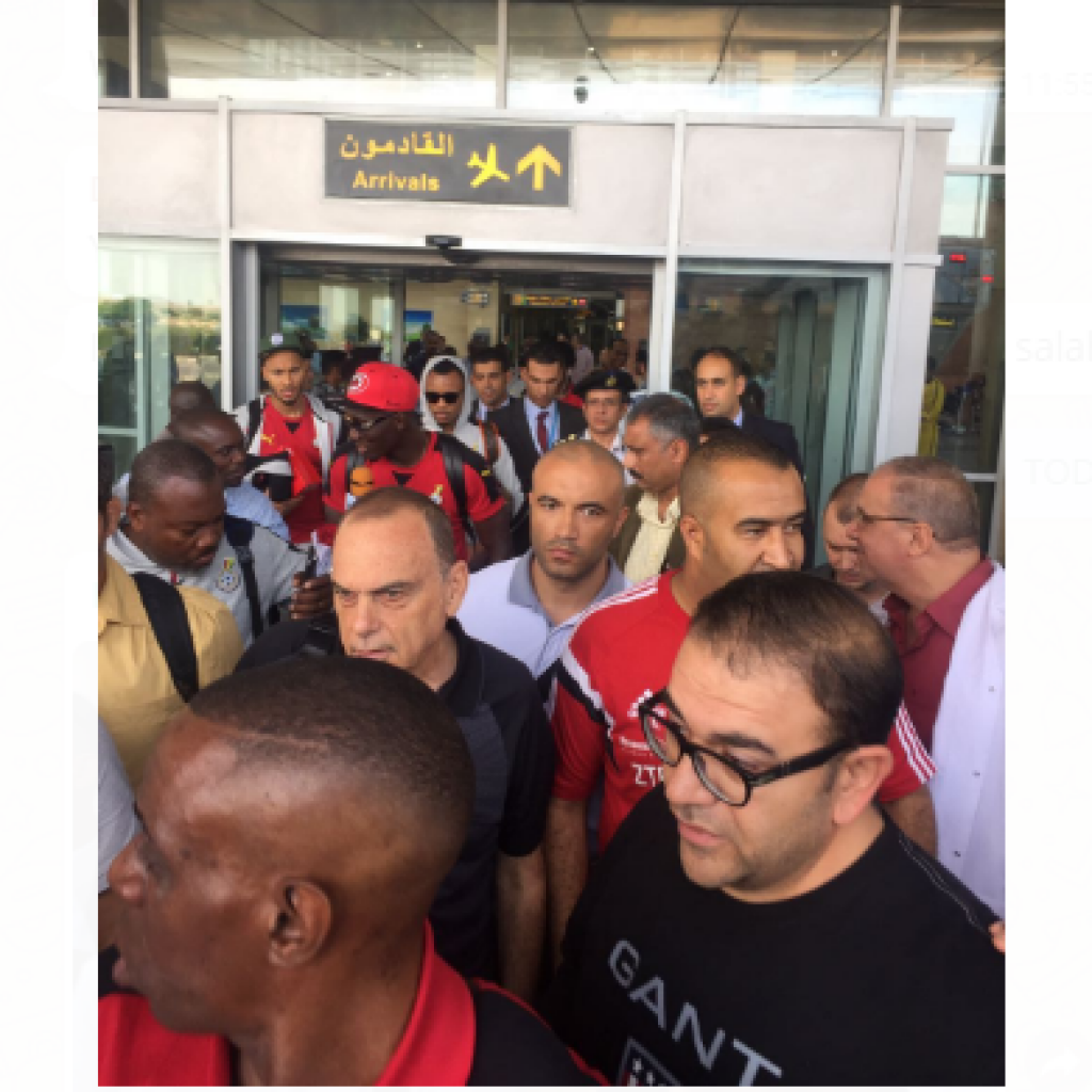 LIVE PHOTO UPDATES: GRANT WITH HEAVY SECURITY DETAIL AS STARS LAND IN EGYPT FOR CRUNCH WORLD CUP QUALIFIER