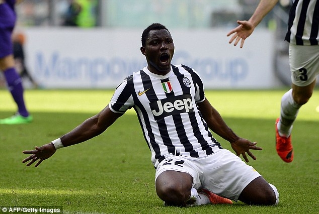 Kwadwo Asamoah set to start for Juventus against Napoli tonight