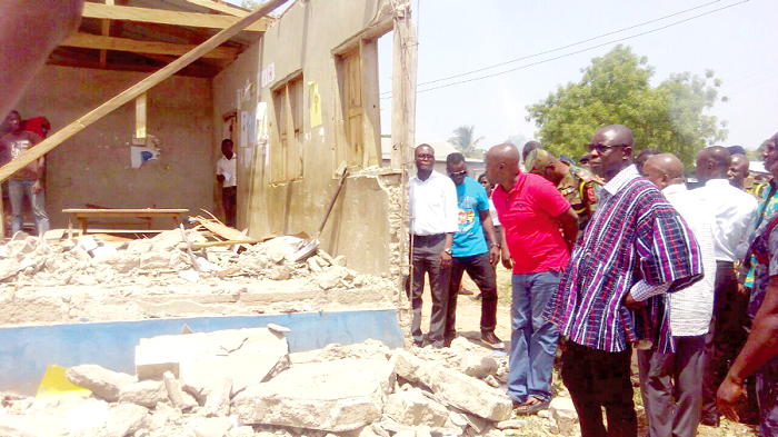 Rainstorm renders people homeless at Dormaa-Ahenkro