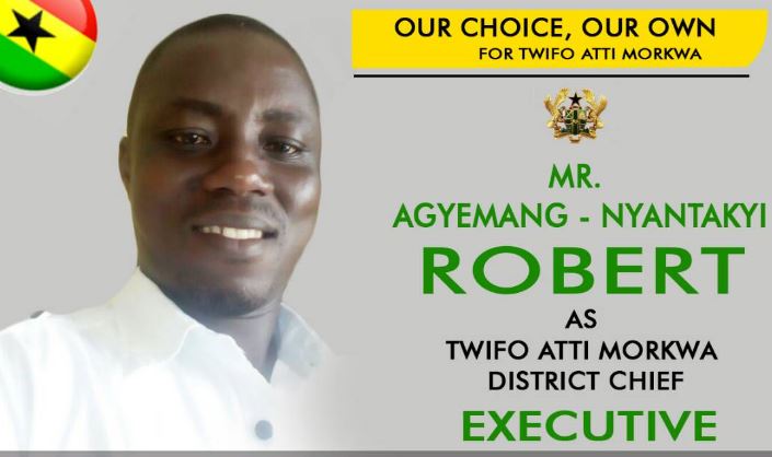 Twifo Ati Mokwaa youth endorse Robert Agyemang Nyantakyi as DCE nominee