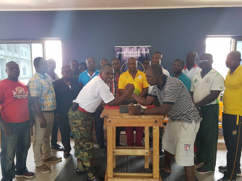 GHANA ARMWRESTLING TRAINS COACHES AND REFEREES