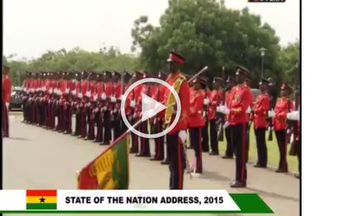 VIDEO: Watch Captain Mahama Commanding the 2015 State of the Nation Parade