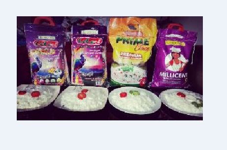 "Lele rice, Prime choice and Millicent rice not plastic rice"- Royal Bow Company