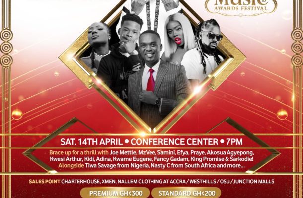 Joe Mettle, Samini, Sarkodie, Tiwa Savage, Nasty C, others to perform at 2018 VGMA