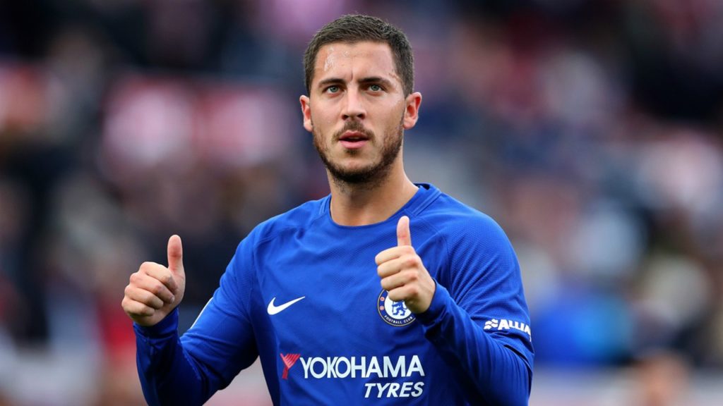 Hazard Gifts Rebecca Akufo-Addo with Signed Chelsea Jersey