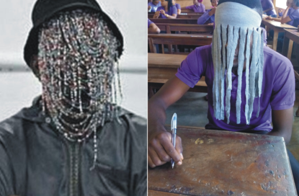 Photos: Nigerian student chased out of exams hall after he appeared in 'Anas' mask