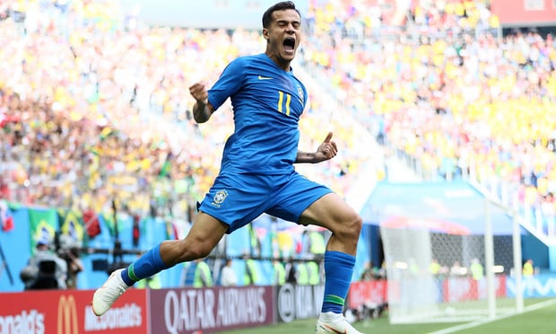 Brazil 2-0 Costa Rica – Coutinho and Neymar snatch late win to sink Costa Rica