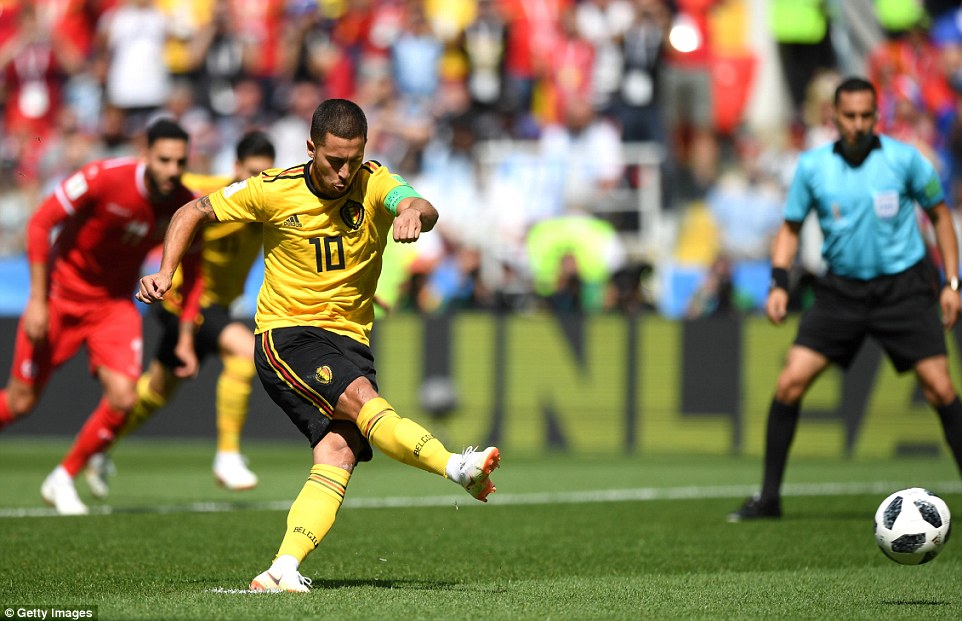 Belgium 5-2 Tunisia – Hazard, Lukaku bag braces as another African representative exit tournament