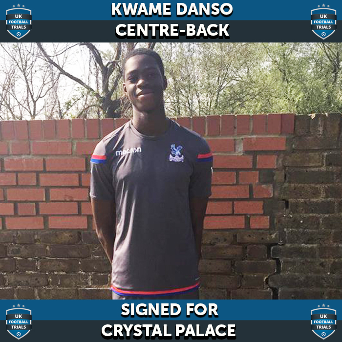 Ghanaian youngster Kwame Danso signs for Crystal Palace