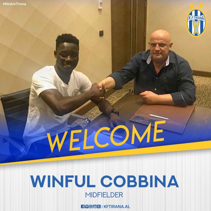 OFFICIAL: Winful Cobbina joins Albanian giants KF Tirana