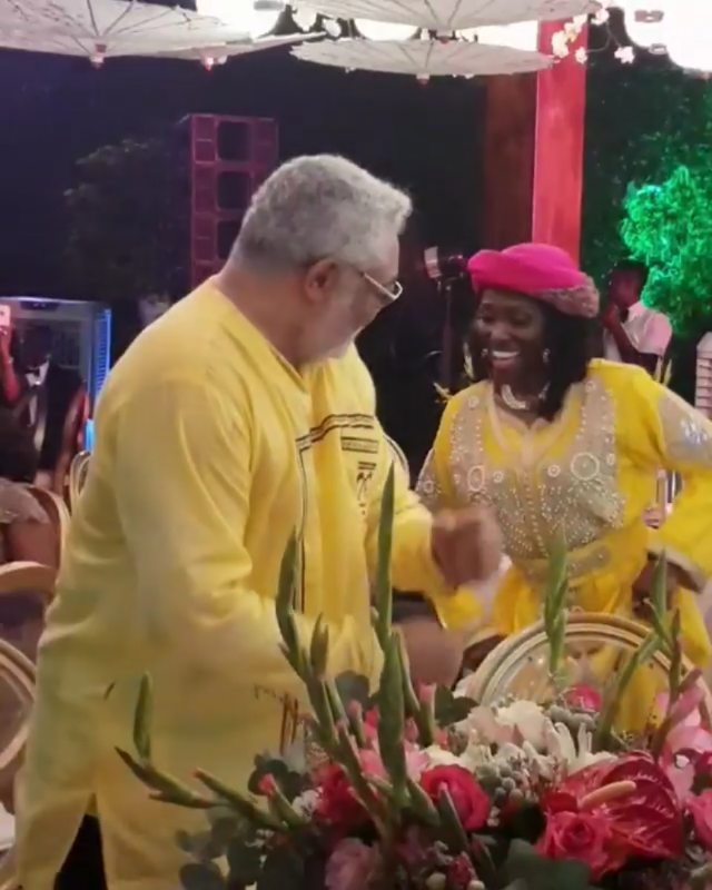 VIDEO: Watch Papa J take the dance floor with wife Nana Konadu on her 70th birthday