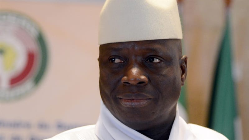 Former Gambian President Yahya Jammeh blocked from entering US