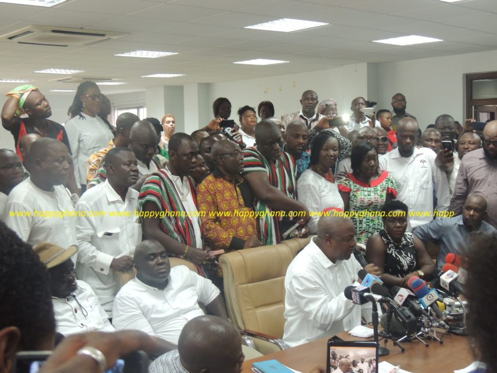 Mahama, Alabi, Bagbin, Sly Mensah submit nomination forms ahead of deadline