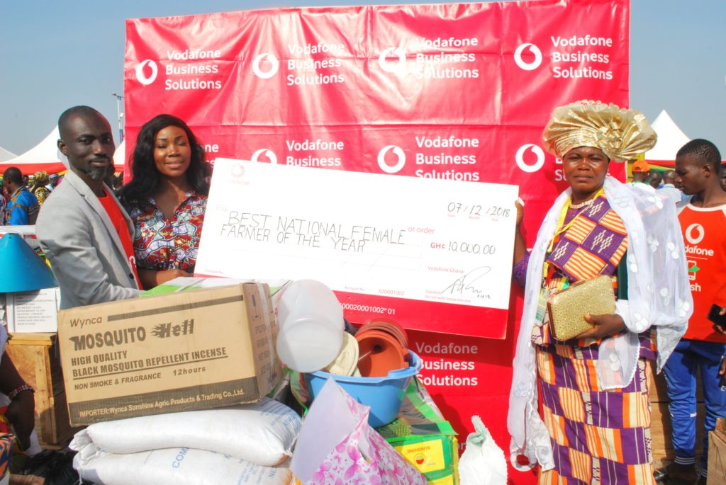 Vodafone congratulates best female farmer