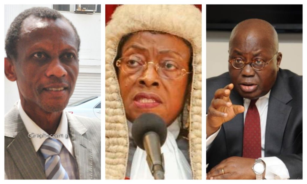 3 ‘corrupt judges’ sue Ghana over ‘unlawful’ removal by Akufo-Addo