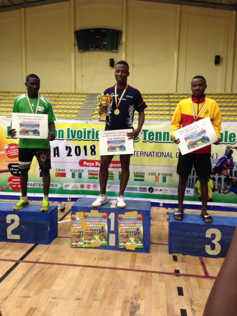 Ghana tennis star Felix Lartey clinches Bronze medal at the 2018 Abidjan International Open