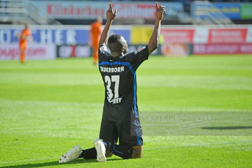 Performance of Ghanaian players abroad PART II: Tekpetey’s treble sinks Darmstadt, Schlupp, Opoku, Tetteh score, find out which other players registered their names on the scoresheet