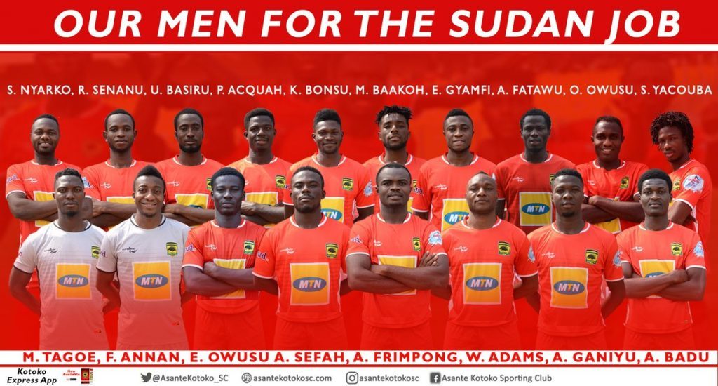 CAF Confederation Cup: Asante Kotoko coach picks strong 18-man squad to face Al Hilal