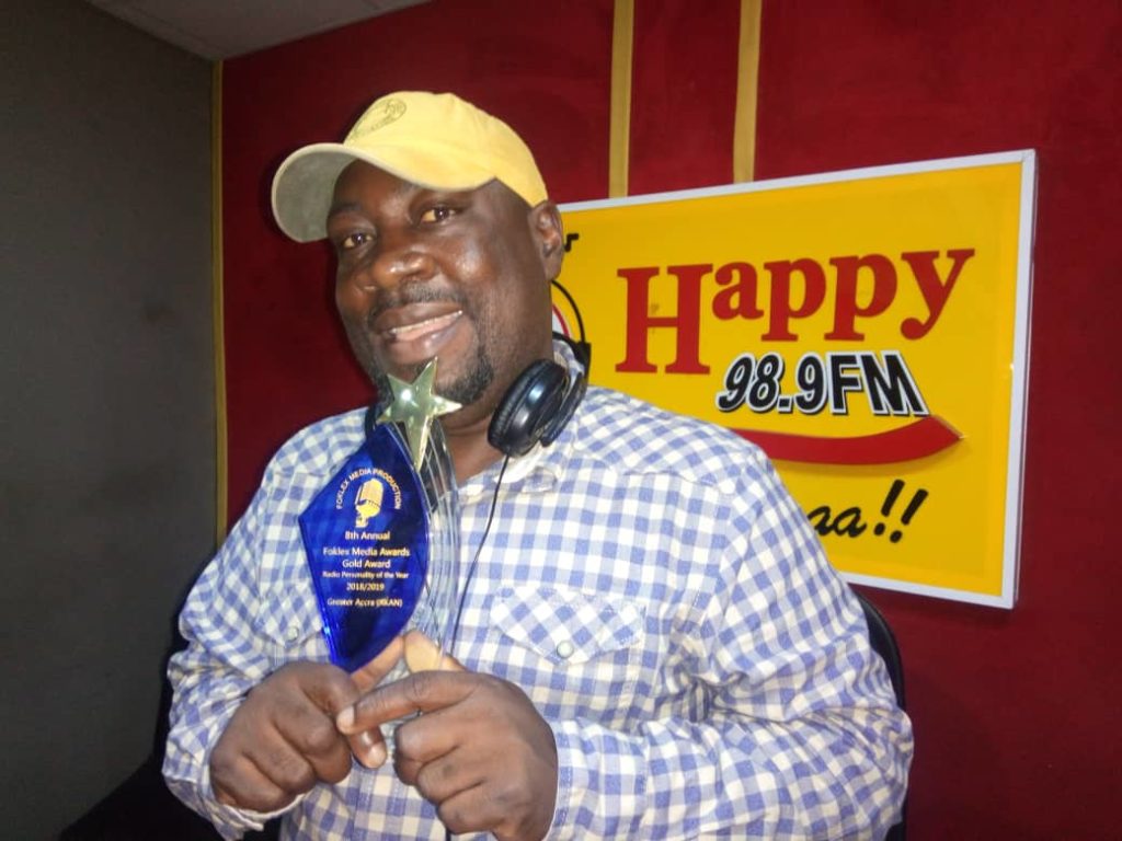 Happy FM’s Doctar Cann  wins Radio Personality of the Year at 2019 Foklex Media Awards