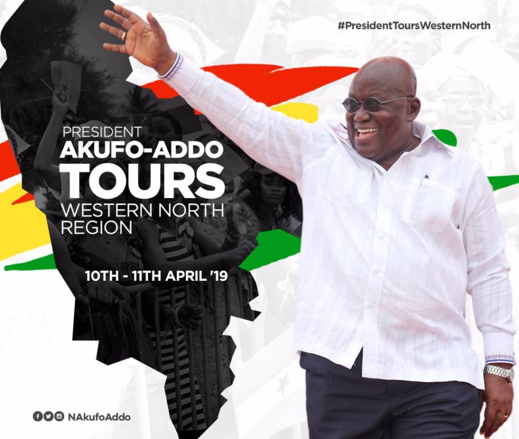 Nana Addo visits three new Regions