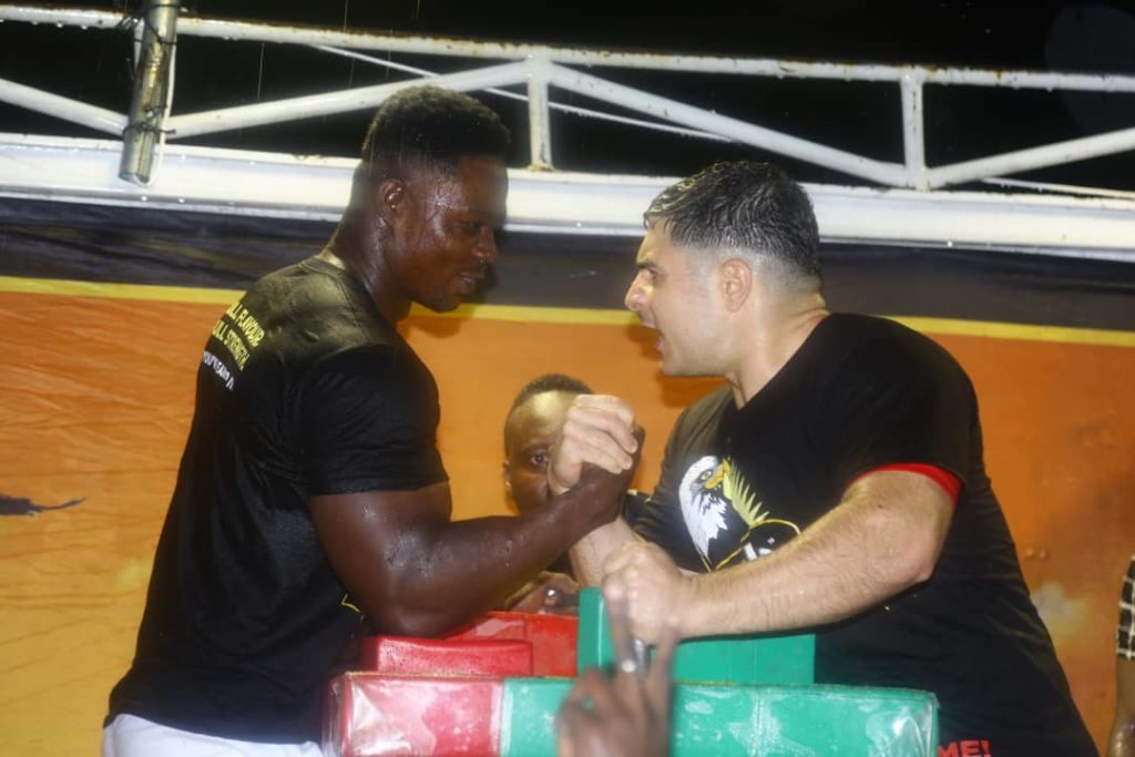 Asoka Punishes “The Punisher”, Alberta stops Yasmin in the Eagle extra stout armwrestling in Kumasi