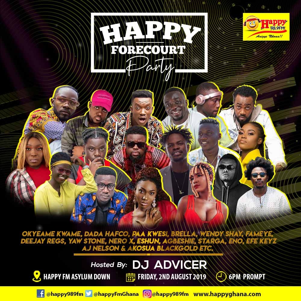 Okyeame Kwame, others ready for first ever Happy Forecourt Party