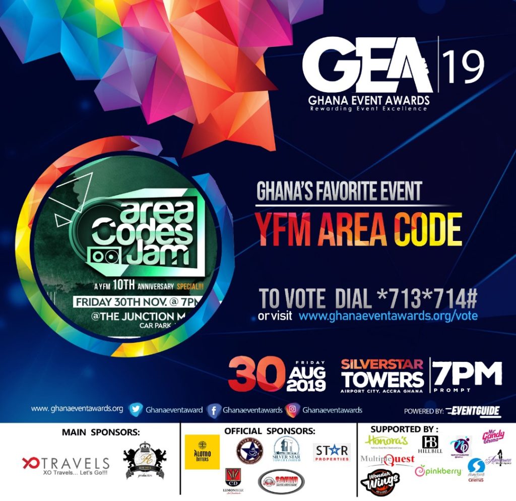 YFM’s Area Codes Jam makes ‘Ghana’s Favourite Event’ Nominations list