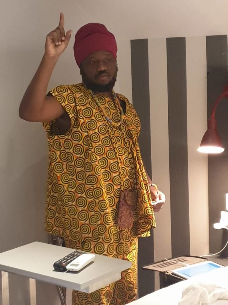 Blakk Rasta lectures at University of Ghana