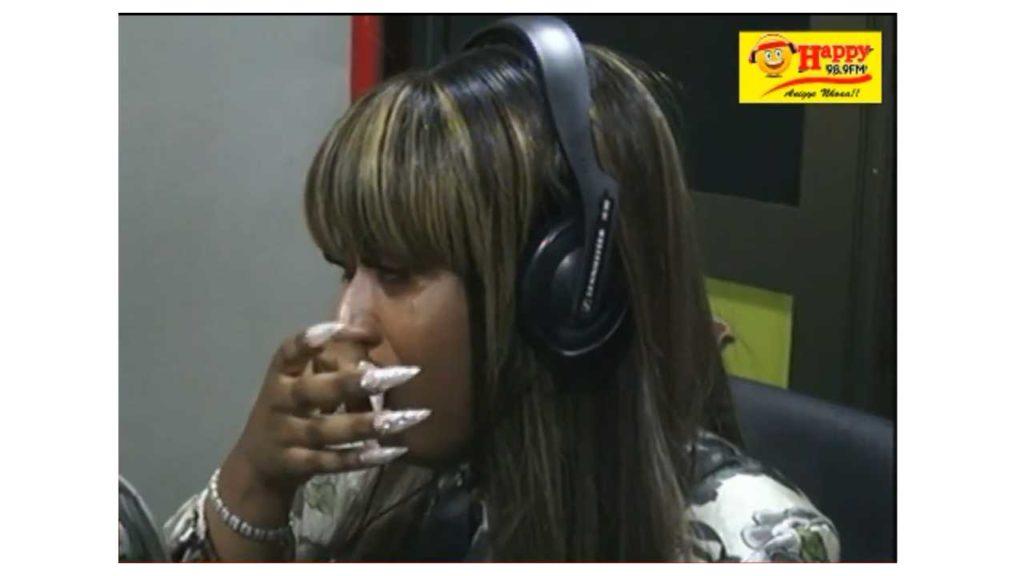 Video: Fantana breaks down in tears on Happy FM