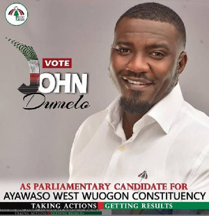 Can John Dumelo win Ayawaso West Wuogon seat for NDC?