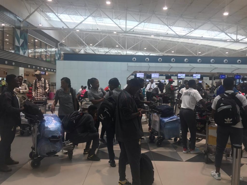 Black Queens leaves for Gabon