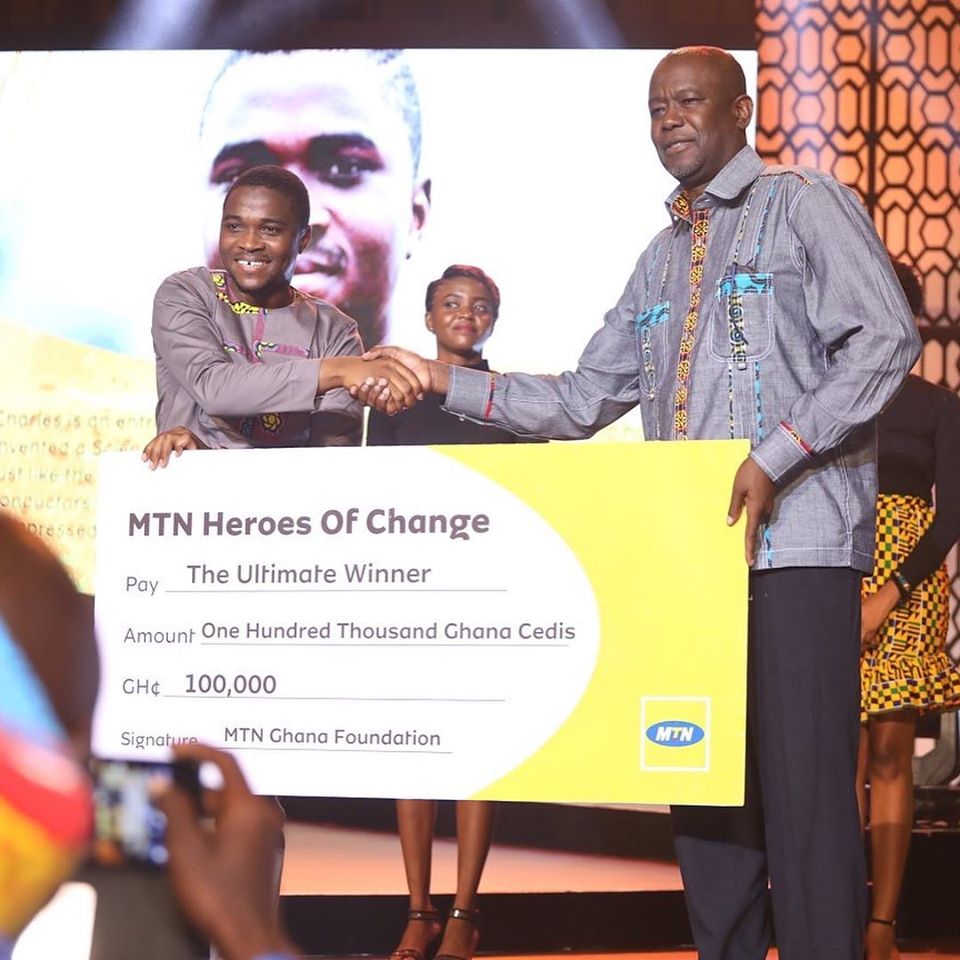 Photos: Charles Ofori Antipem is MTN Hero of Change Season V