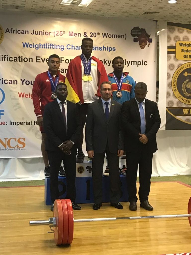 Christian Amoah wins 3 gold medals at African Junior Weightlifting Championship in Uganda