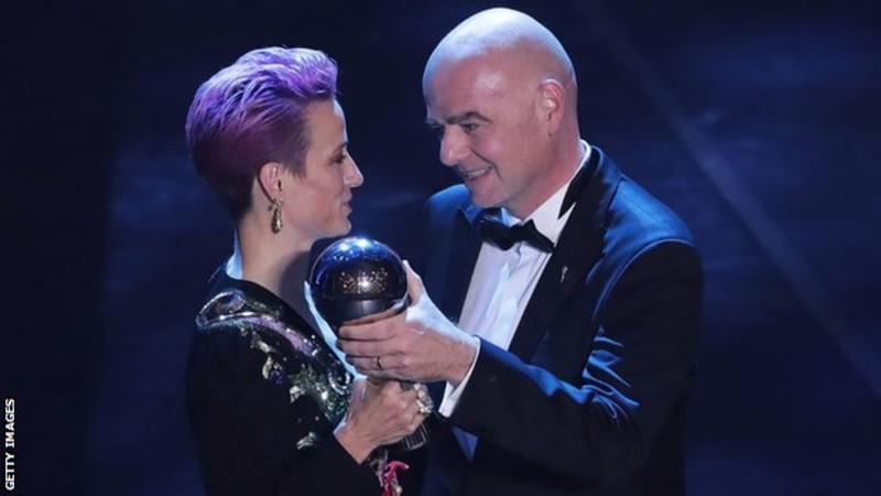 Best Fifa Football Awards 2019: Megan Rapinoe wins ahead of Lucy Bronze and Alex Morgan