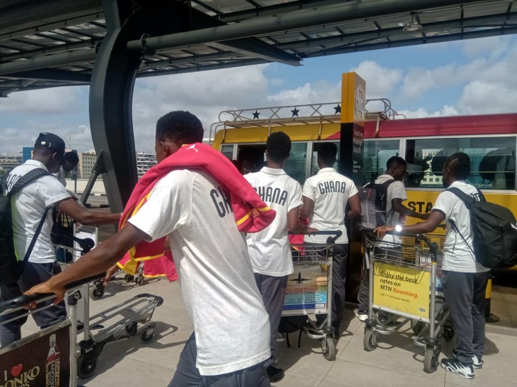 PHOTOS: Black Queens jets off to Kenya