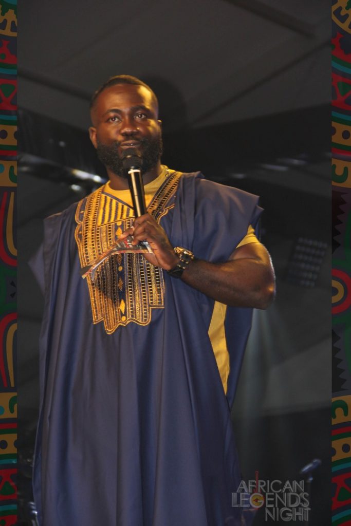 Happy FM’s Kwame Afrifa Mensah entertains Patrons as host of African Legends Night