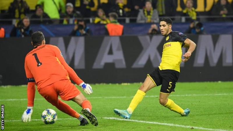 Champions League: Achraf Hakimi double hands Dortmund win over Inter