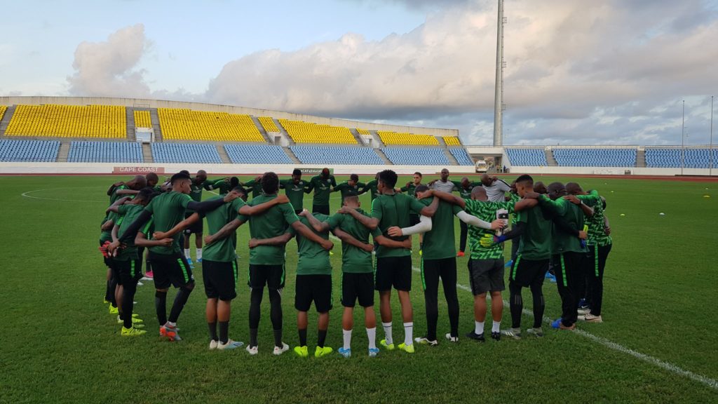 2021 AFCON Qualifier: South Africa train at Cape Coast Stadium ahead of Ghana clash