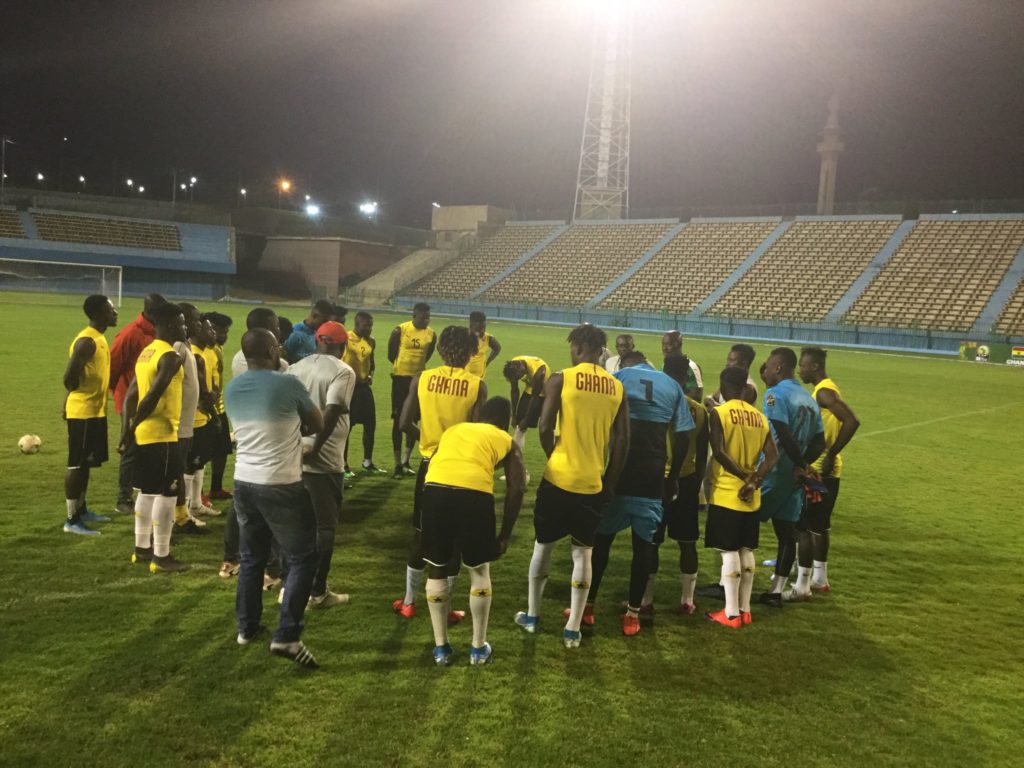 PHOTOS: Black Meteors hold first training session ahead of Cameroon clash