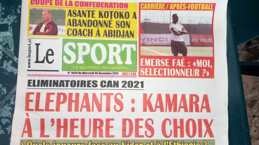 Kotoko abandon Zacharissen in Abidjan after San Pedro defeat- Ivorian papers report