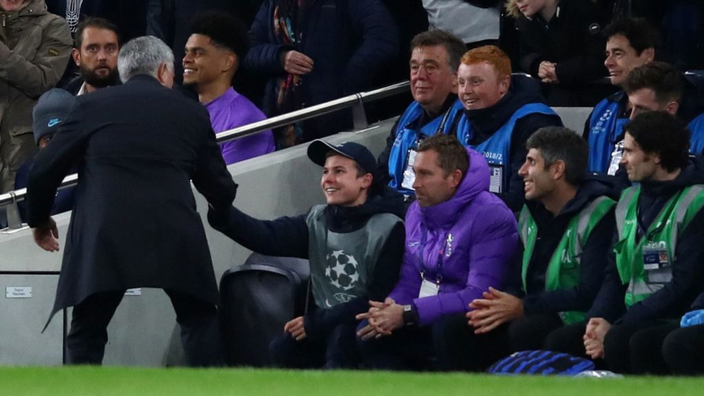 Mourinho high-five ‘made my life’-Spurs ball boy