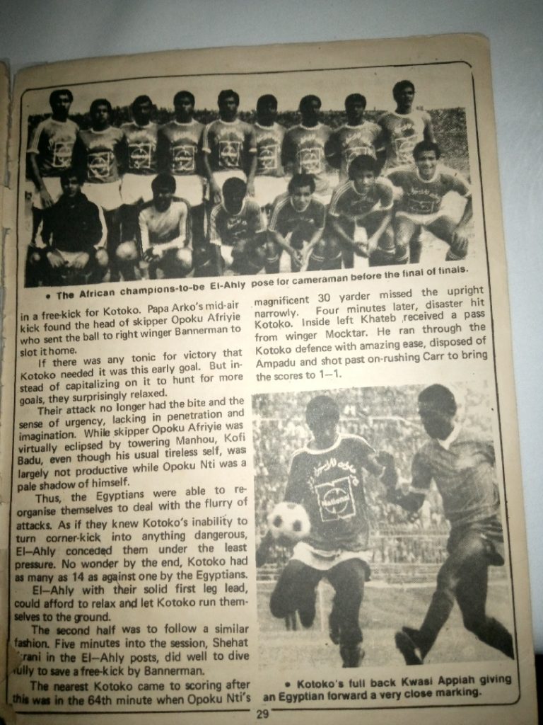 Today In Sports History: Al Alhy beat Asante Kotoko to win Cup of Champions’ Club