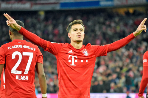 Coutinho hat trick in Bayern’s 6-1 demolition of Bremen