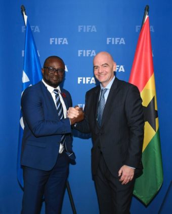 GFA president confers with FIFA President in Switzerland