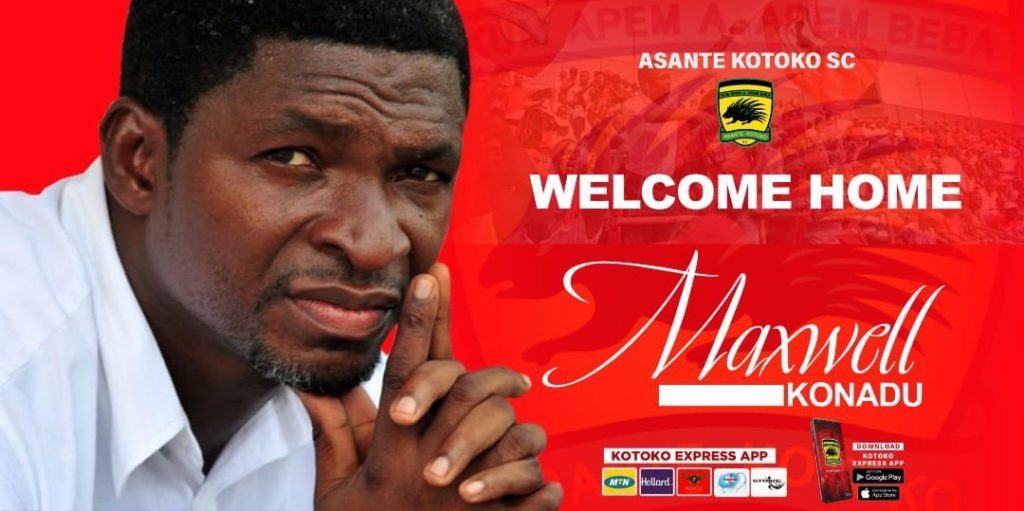 Official: Asante Kotoko appoint Maxwell Konadu as head coach