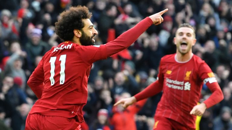 Salah double seals Liverpool win over Watford