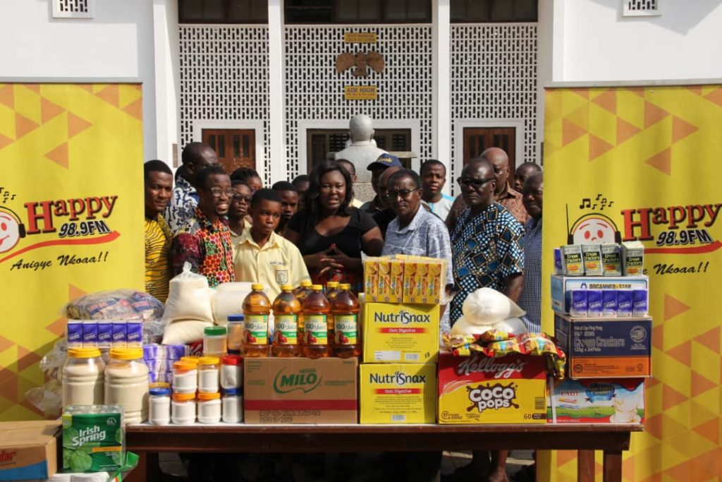 Accra Academy receives support from Happy FM