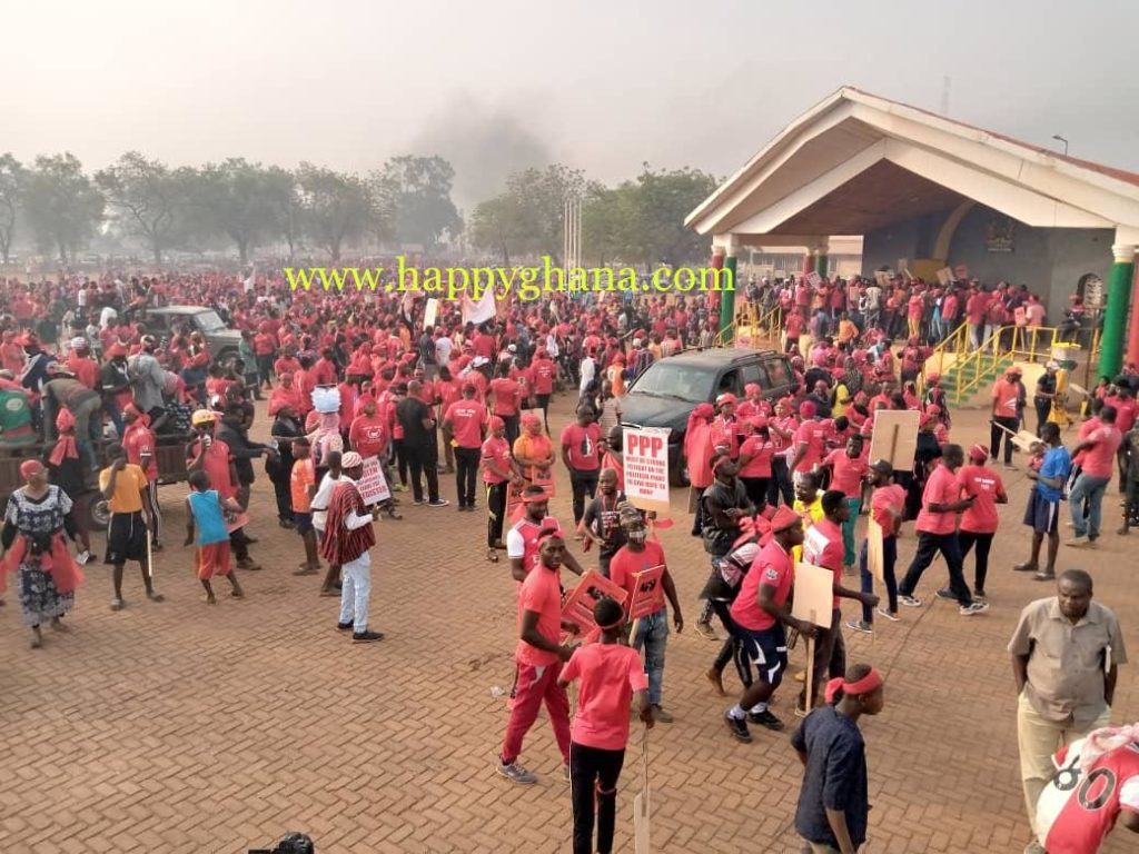 Photos: Thousands take to the streets of Tamale to demonstrate against new voters’ register