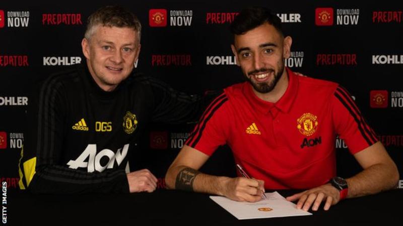 #WamputuTransfer: Man United sign Bruno Fernandes